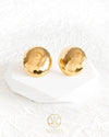 Golden Sphere Elegance – Vergoldete Kugelohrringe